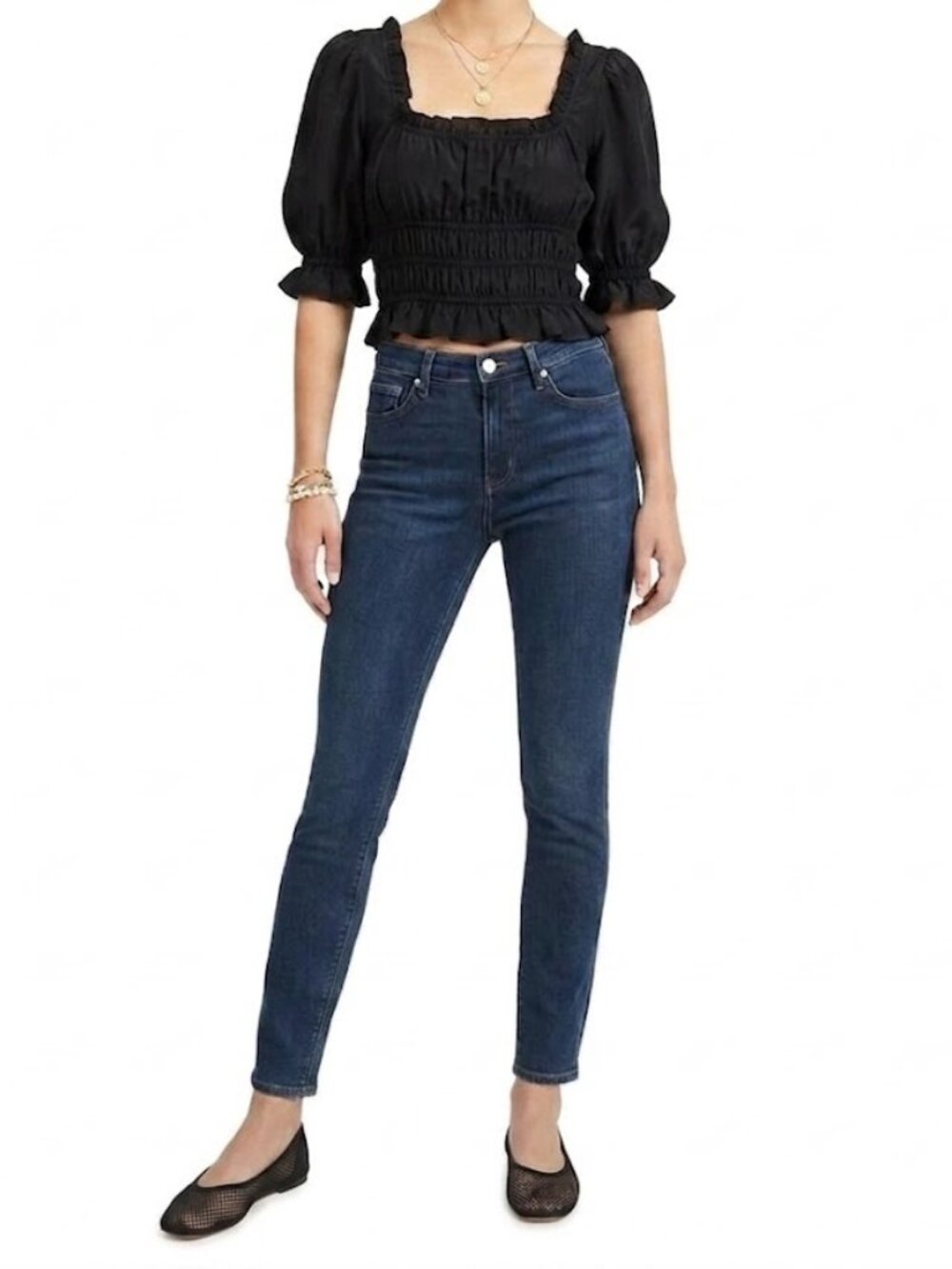 Everlane Skinny Jeans Size 28 Medium Wash Stretch Ankle Denim